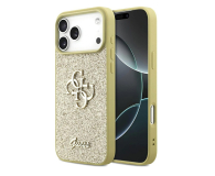 Guess Fixed Glitter Big 4G do iPhone 17 Pro Max złoty - 1365530 - zdjęcie 1